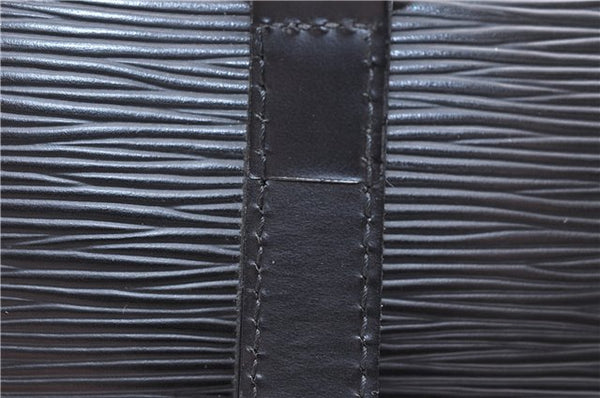 Authentic Louis Vuitton Epi Soufflot Black Hand Bag M52222 LV 5161D