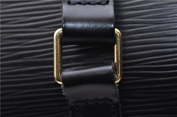 Authentic Louis Vuitton Epi Soufflot Black Hand Bag M52222 LV 5161D