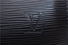 Authentic Louis Vuitton Epi Soufflot Black Hand Bag M52222 LV 5161D