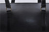 Authentic Louis Vuitton Epi Soufflot Black Hand Bag M52222 LV 5161D
