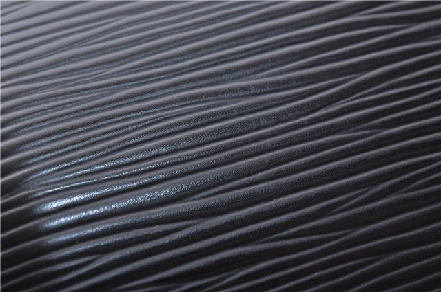 Authentic Louis Vuitton Epi Soufflot Black Hand Bag M52222 LV 5161D