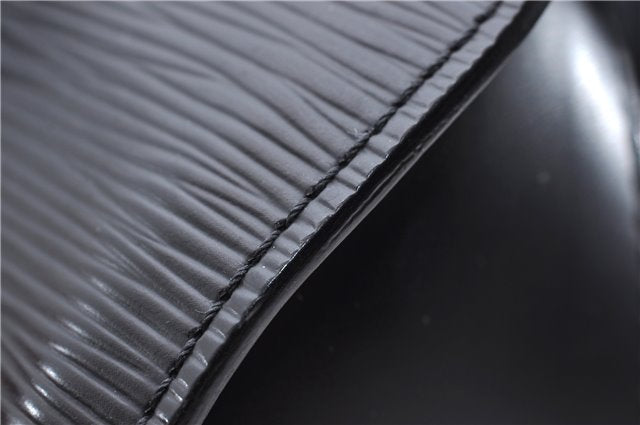 Authentic Louis Vuitton Epi Soufflot Black Hand Bag M52222 LV 5161D