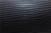 Authentic Louis Vuitton Epi Soufflot Black Hand Bag M52222 LV 5161D