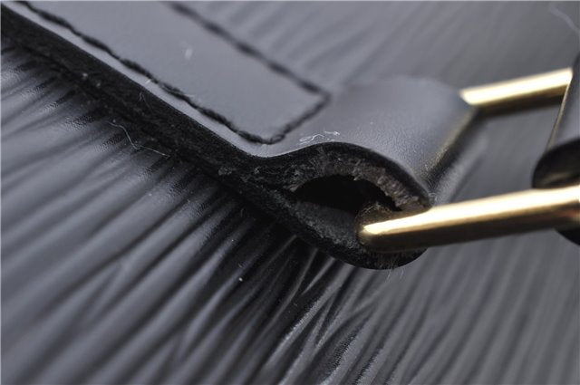 Authentic Louis Vuitton Epi Soufflot Black Hand Bag M52222 LV 5161D