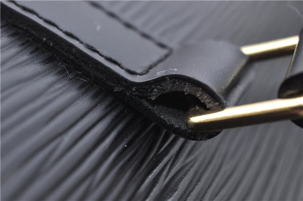 Authentic Louis Vuitton Epi Soufflot Black Hand Bag M52222 LV 5161D