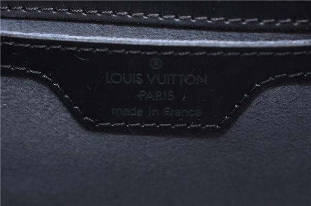 Authentic Louis Vuitton Epi Soufflot Black Hand Bag M52222 LV 5161D