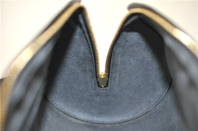 Authentic Louis Vuitton Epi Soufflot Black Hand Bag M52222 LV 5161D