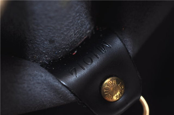 Authentic Louis Vuitton Epi Soufflot Black Hand Bag M52222 LV 5161D