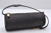 Authentic Louis Vuitton Epi Soufflot Black Hand Bag M52222 LV 5161D
