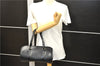 Authentic Louis Vuitton Epi Soufflot Black Hand Bag M52222 LV 5161D