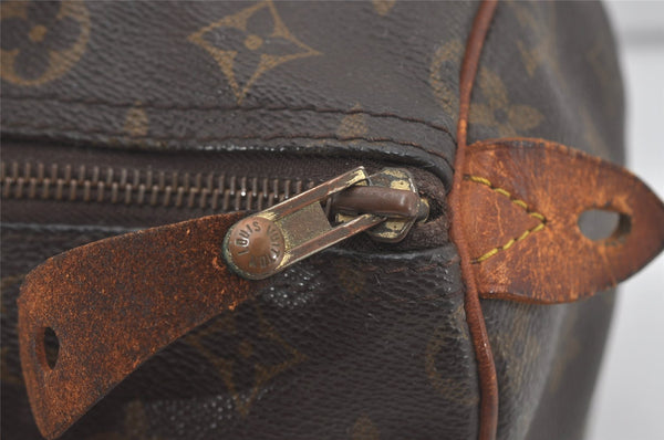 Authentic Louis Vuitton Monogram Speedy 30 Hand Boston Bag M41526 LV 5161I