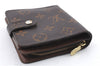 Authentic LOUIS VUITTON Monogram Compact Zip Bifold Wallet M61667 LV 5162C