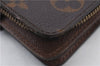 Authentic LOUIS VUITTON Monogram Compact Zip Bifold Wallet M61667 LV 5162C