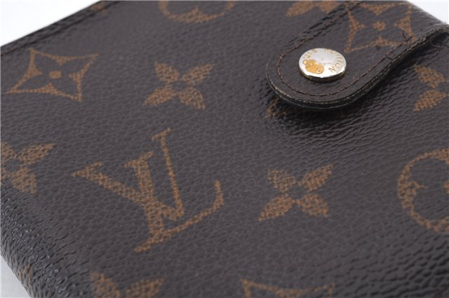 Authentic LOUIS VUITTON Monogram Compact Zip Bifold Wallet M61667 LV 5162C