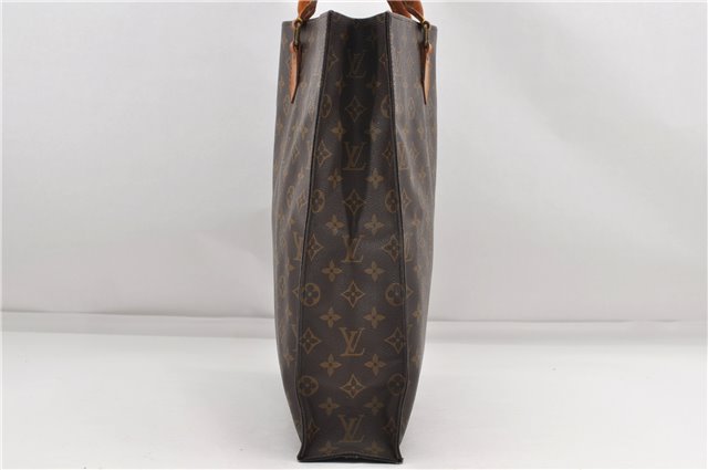 Authentic Louis Vuitton Monogram Sac Plat Hand Bag M51140 LV 5162D