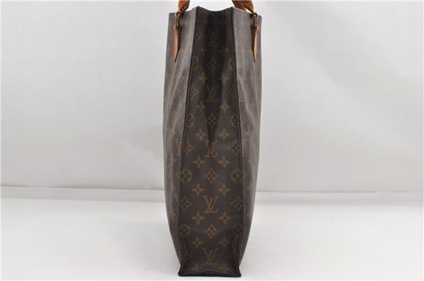 Authentic Louis Vuitton Monogram Sac Plat Hand Bag M51140 LV 5162D
