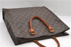 Authentic Louis Vuitton Monogram Sac Plat Hand Bag M51140 LV 5162D