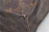 Authentic Louis Vuitton Monogram Sac Plat Hand Bag M51140 LV 5162D