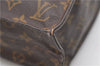 Authentic Louis Vuitton Monogram Sac Plat Hand Bag M51140 LV 5162D