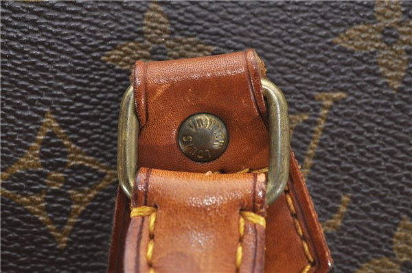 Authentic Louis Vuitton Monogram Sac Plat Hand Bag M51140 LV 5162D