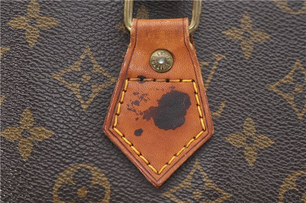 Authentic Louis Vuitton Monogram Sac Plat Hand Bag M51140 LV 5162D