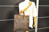 Authentic Louis Vuitton Monogram Sac Plat Hand Bag M51140 LV 5162D