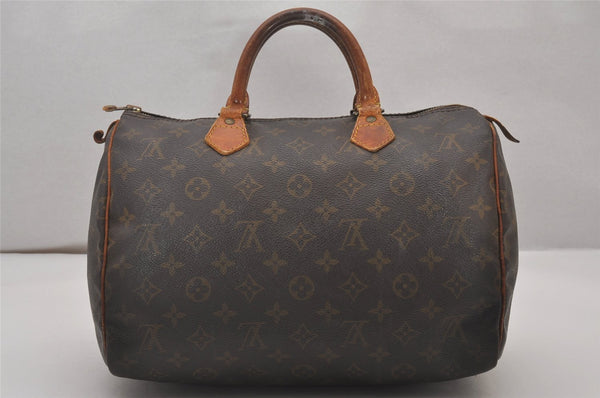 Authentic Louis Vuitton Monogram Speedy 30 Hand Boston Bag M41526 LV 5163I