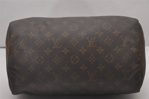 Authentic Louis Vuitton Monogram Speedy 30 Hand Boston Bag M41526 LV 5163I