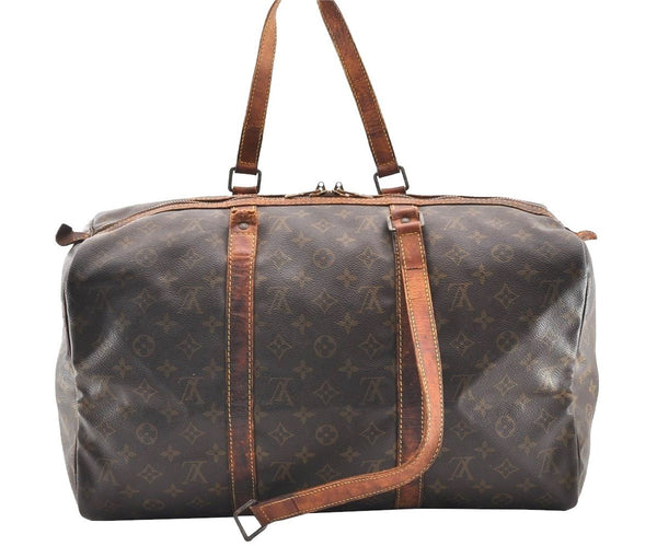 Authentic Louis Vuitton Monogram Sac Souple 45 Hand Boston Bag M41624 Junk 5165I