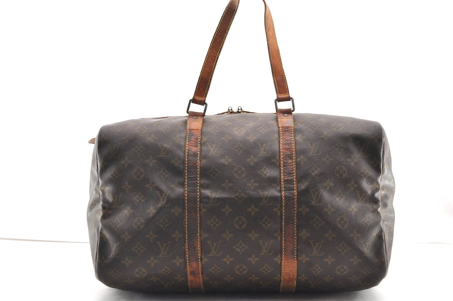 Authentic Louis Vuitton Monogram Sac Souple 45 Hand Boston Bag M41624 Junk 5165I