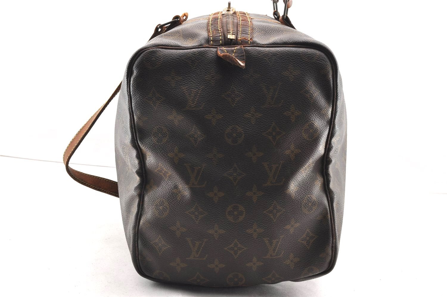 Authentic Louis Vuitton Monogram Sac Souple 45 Hand Boston Bag M41624 Junk 5165I