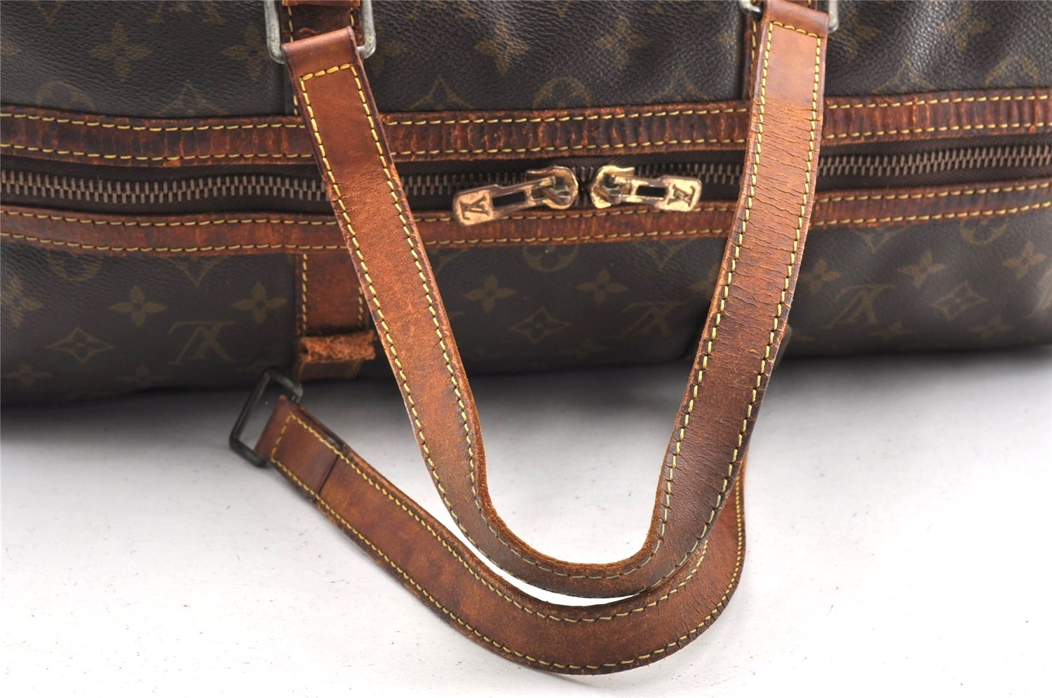 Authentic Louis Vuitton Monogram Sac Souple 45 Hand Boston Bag M41624 Junk 5165I