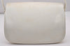Authentic GUCCI Vintage Horsebit Shoulder Hand Bag Purse Leather White 5166I