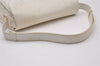 Authentic GUCCI Vintage Horsebit Shoulder Hand Bag Purse Leather White 5166I