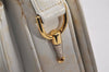 Authentic GUCCI Vintage Horsebit Shoulder Hand Bag Purse Leather White 5166I