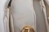 Authentic GUCCI Vintage Horsebit Shoulder Hand Bag Purse Leather White 5166I