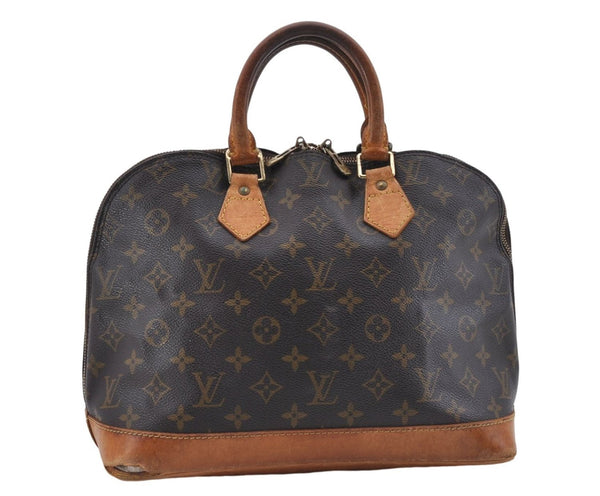 Authentic Louis Vuitton Monogram Alma Hand Bag Purse M51130 LV 5167D