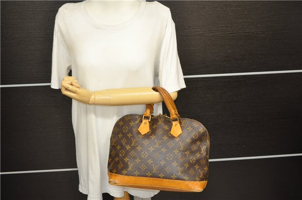 Authentic Louis Vuitton Monogram Alma Hand Bag Purse M51130 LV 5167D