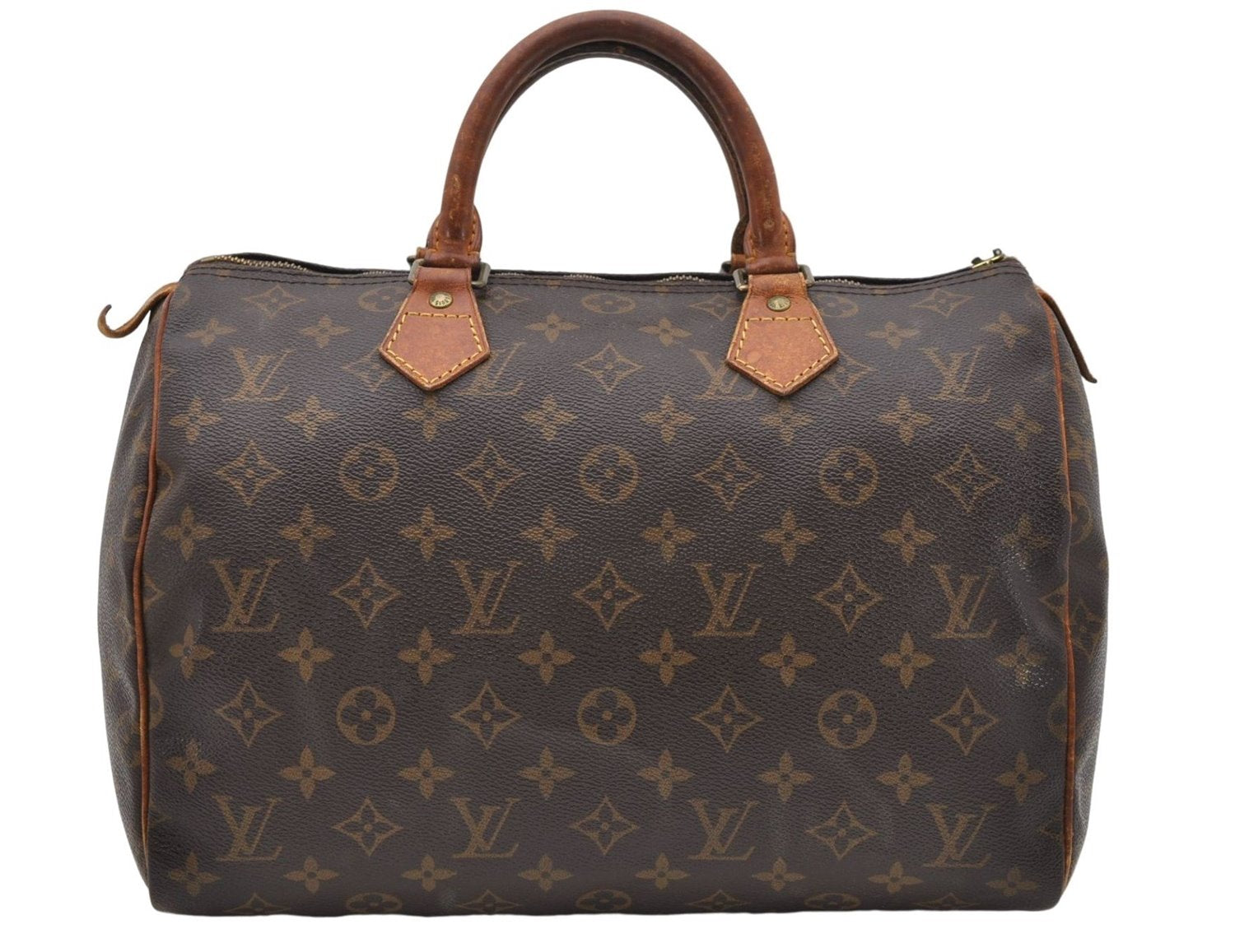 Authentic Louis Vuitton Monogram Speedy 30 Hand Boston Bag M41526 LV Junk 5168D