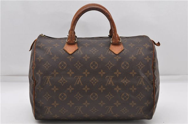 Authentic Louis Vuitton Monogram Speedy 30 Hand Boston Bag M41526 LV Junk 5168D