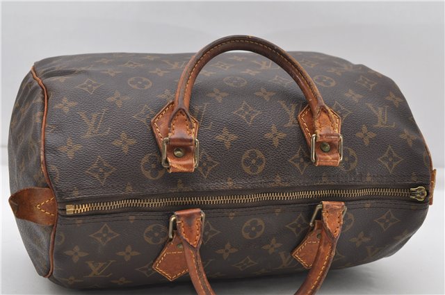 Authentic Louis Vuitton Monogram Speedy 30 Hand Boston Bag M41526 LV Junk 5168D