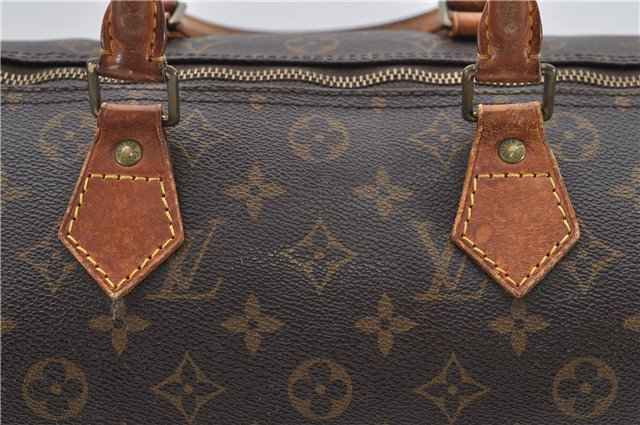 Authentic Louis Vuitton Monogram Speedy 30 Hand Boston Bag M41526 LV Junk 5168D