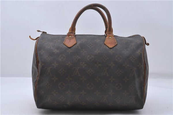 Authentic Louis Vuitton Monogram Speedy 30 Hand Boston Bag Purse M41526 LV 5169D