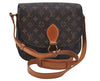 Auth Louis Vuitton Monogram Saint Cloud GM Shoulder Cross Bag M51242 LV 5170D
