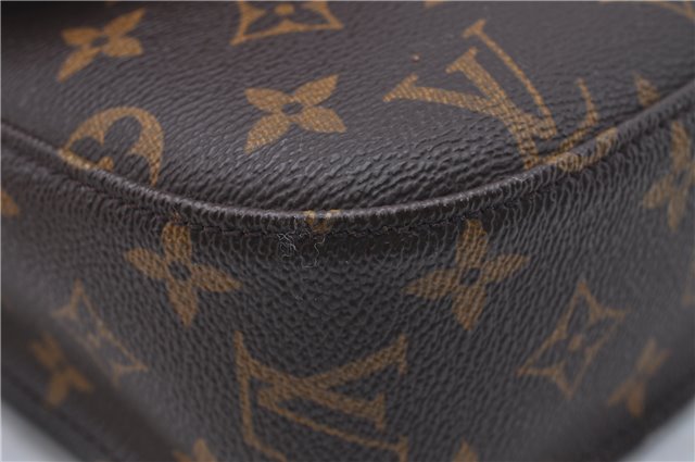Auth Louis Vuitton Monogram Saint Cloud GM Shoulder Cross Bag M51242 LV 5170D