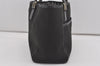Authentic GUCCI Vintage Hand Tote Bag Purse Canvas Leather 264221 Black 5170I
