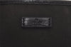 Authentic GUCCI Vintage Hand Tote Bag Purse Canvas Leather 264221 Black 5170I