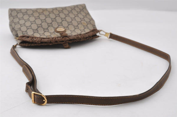 Authentic GUCCI GG Plus Shoulder Cross Body Bag GG PVC Leather Brown Junk 5171I