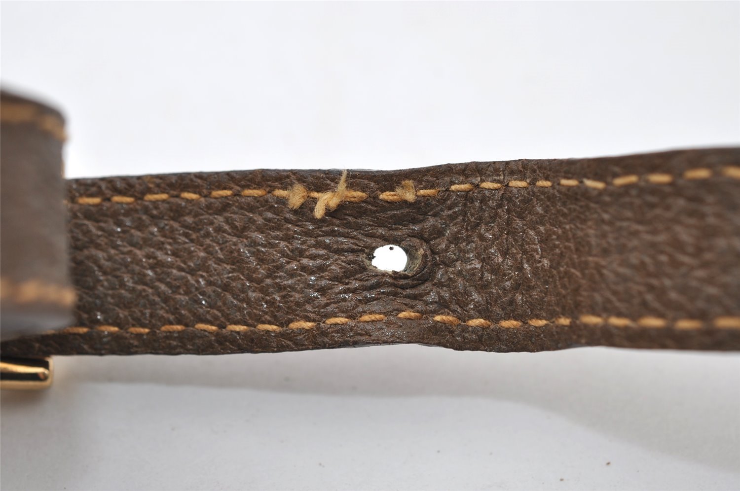 Authentic GUCCI GG Plus Shoulder Cross Body Bag GG PVC Leather Brown Junk 5171I