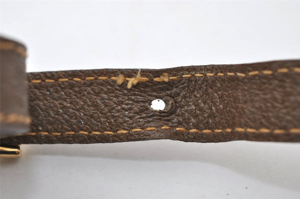 Authentic GUCCI GG Plus Shoulder Cross Body Bag GG PVC Leather Brown Junk 5171I